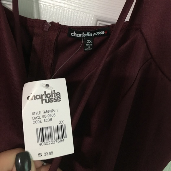 Maroon Pencil Dress NWT - Picture 3 of 3